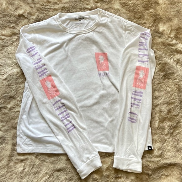 Girls Hurley Long Sleeved TShirt - Picture 2 of 4